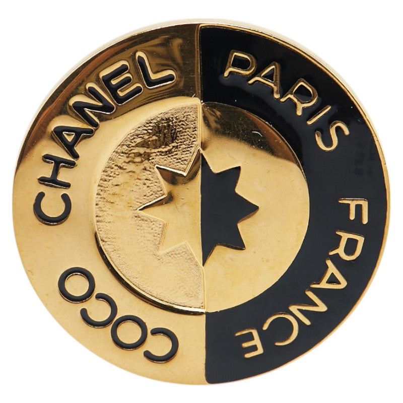 Chanel Gold Plated Logo Brooch Bag