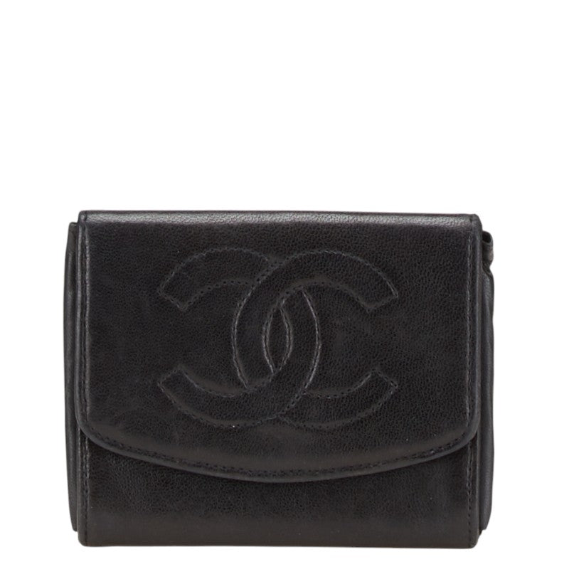 Chanel Coco Mark Leather Coin Case Bag