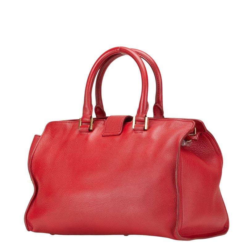 YSL Saint Laurent Petit Cabas 2Way Bag Leather Travel Bag