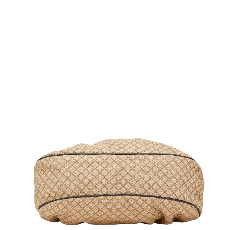 Gucci Diamante Shoulder Bag Leather Canvas