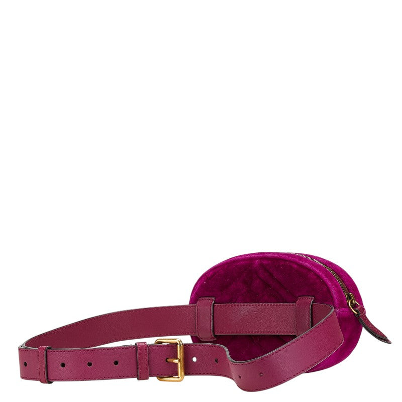 Gucci Marmont Velvet Waist Bag Quilted Travel Bag