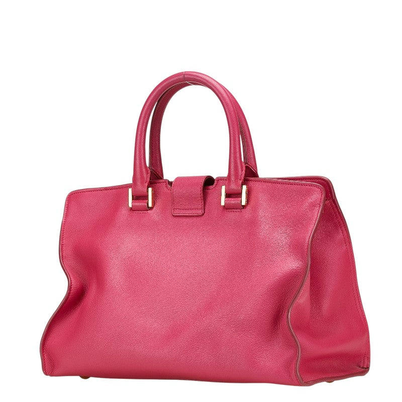 YSL Saint Laurent Cabas Ligne 2Way Bag Leather Travel Bag