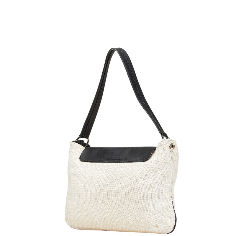 Gucci Shoulder Bag Leather Canvas Shoulder Bag