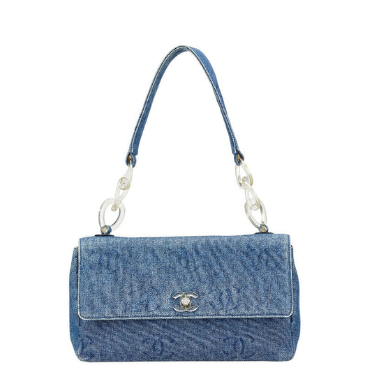 Chanel Coco Mark Denim Shoulder Bag