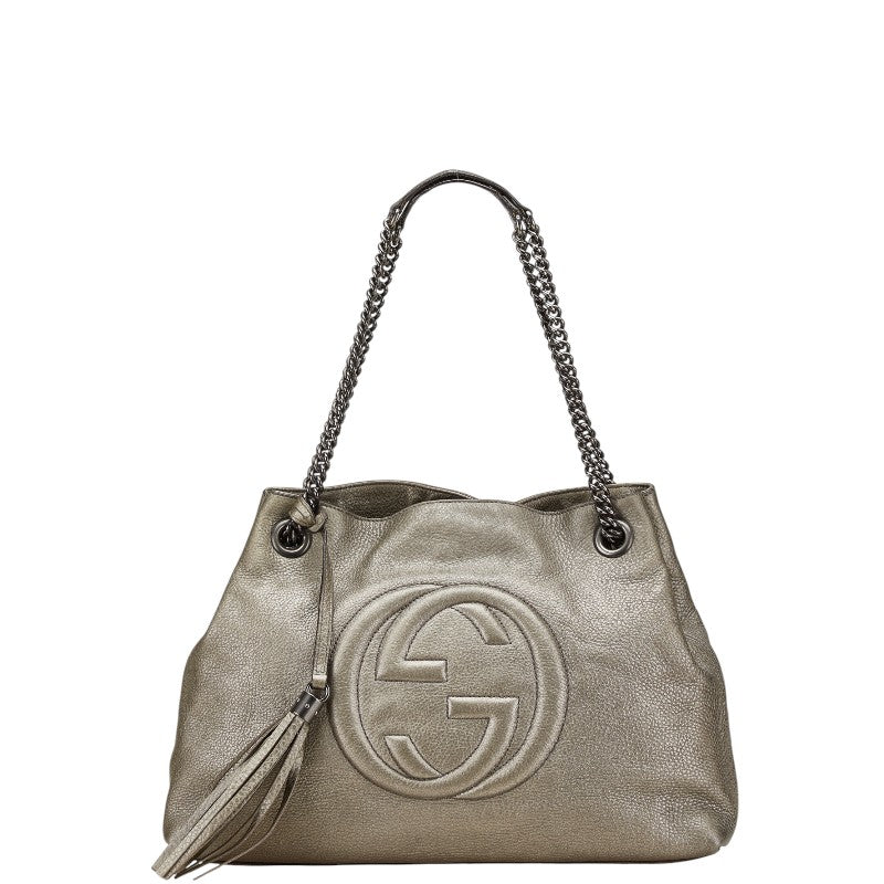 Gucci Soho Interlocking Shoulder Bag Leather Bag 2