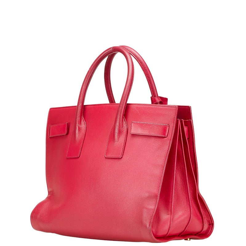 YSL Saint Laurent 2Way Shoulder Bag Leather Logo