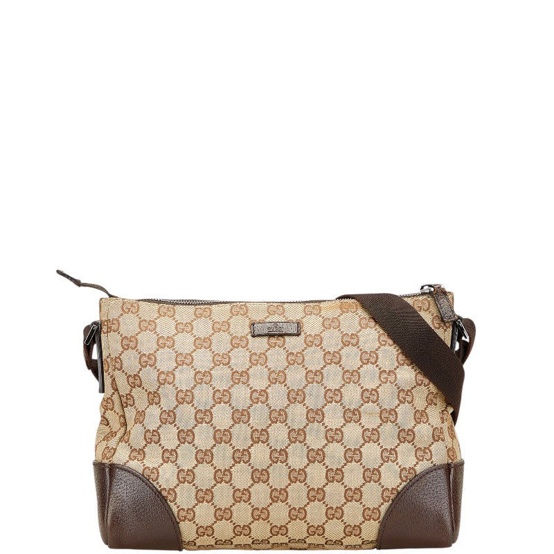 Gucci Shoulder Bag Leather Canvas 37
