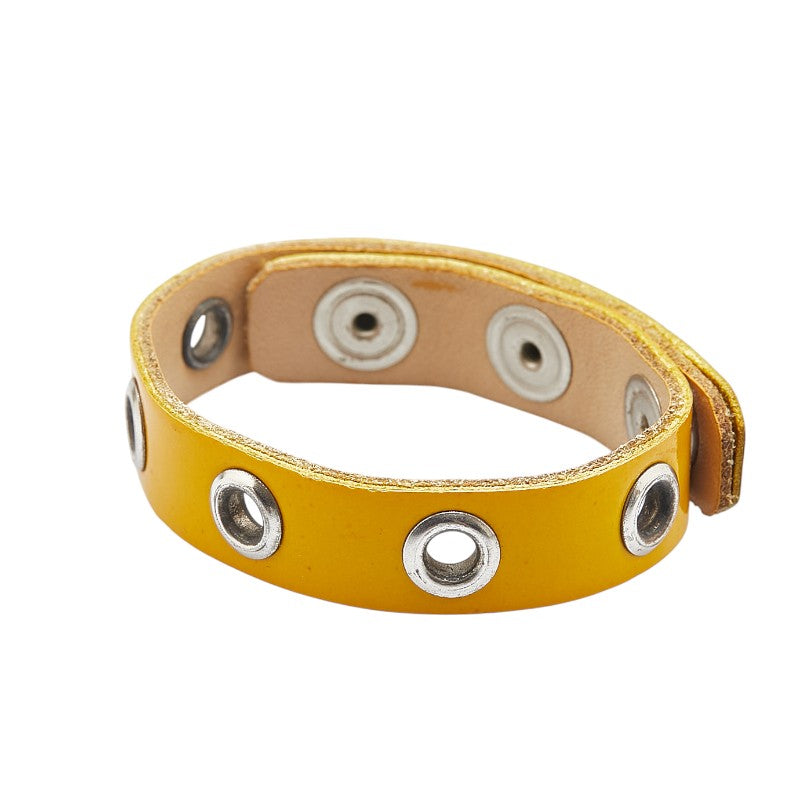 Chanel Coco Mark Enamel Leather Bracelet