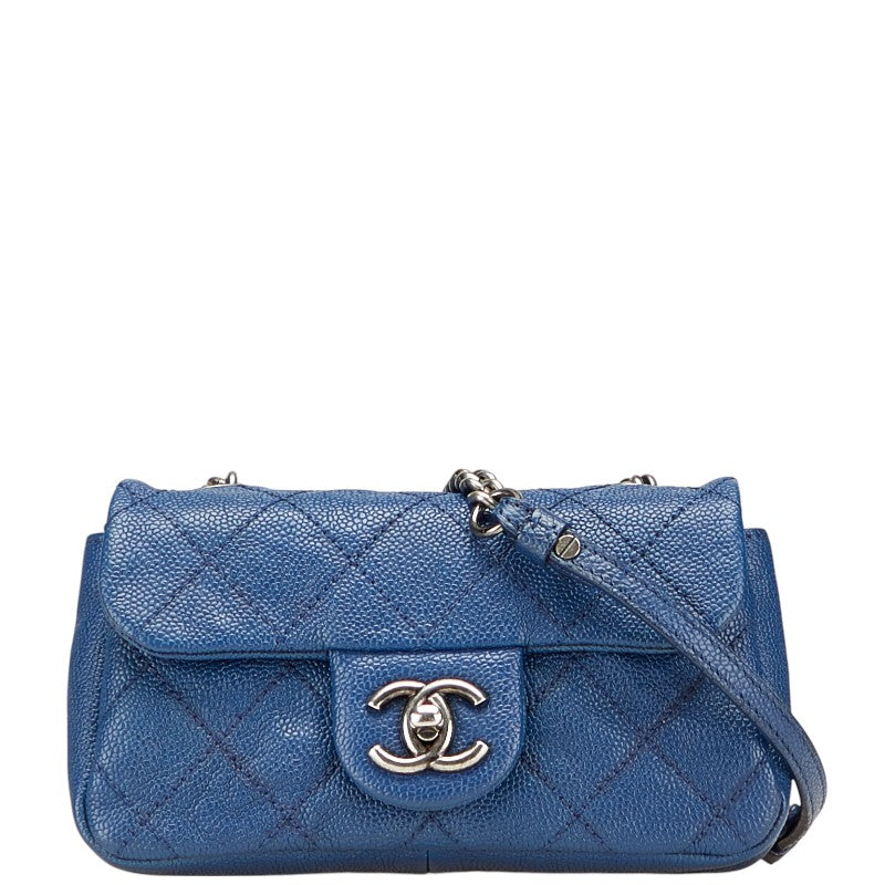 Chanel Coco Mark Matelasse Caviar Skin Shoulder Bag 4