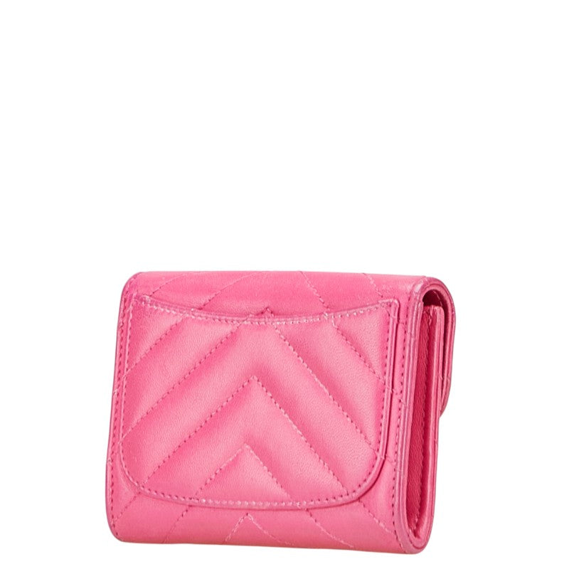 Chanel Coco Mark V Stitch Lambskin Coin Case Card Case Bag