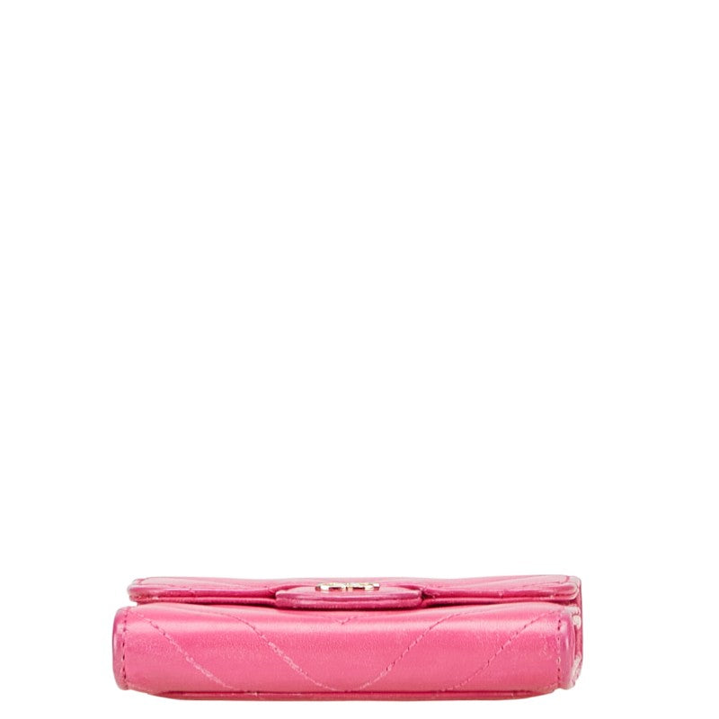 Chanel Coco Mark V Stitch Lambskin Coin Case Card Case Bag