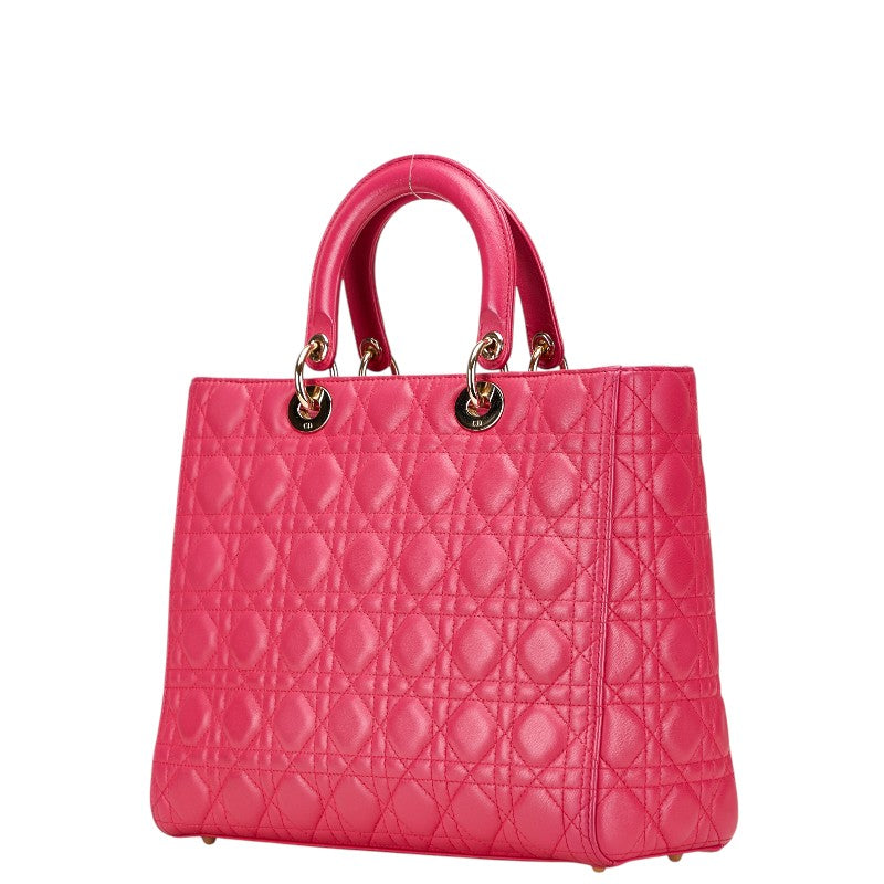 Dior Lady Cannage 2Way Bag Leather Travel Bag 2Way Bag 2
