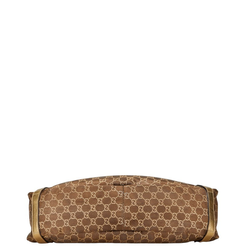 Gucci Abbey Tote Bag Leather Canvas
