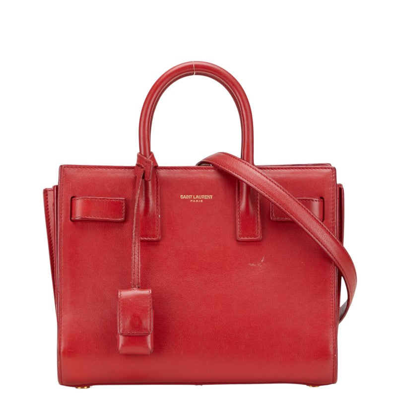 YSL Saint Laurent Sac De Jour 2Way Bag Leather Baby Travel Bag