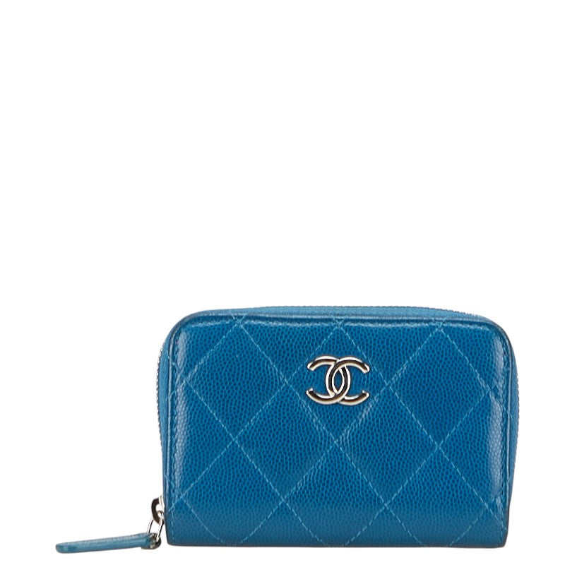 Chanel Coco Mark Matelasse Caviar Coin Case Bag