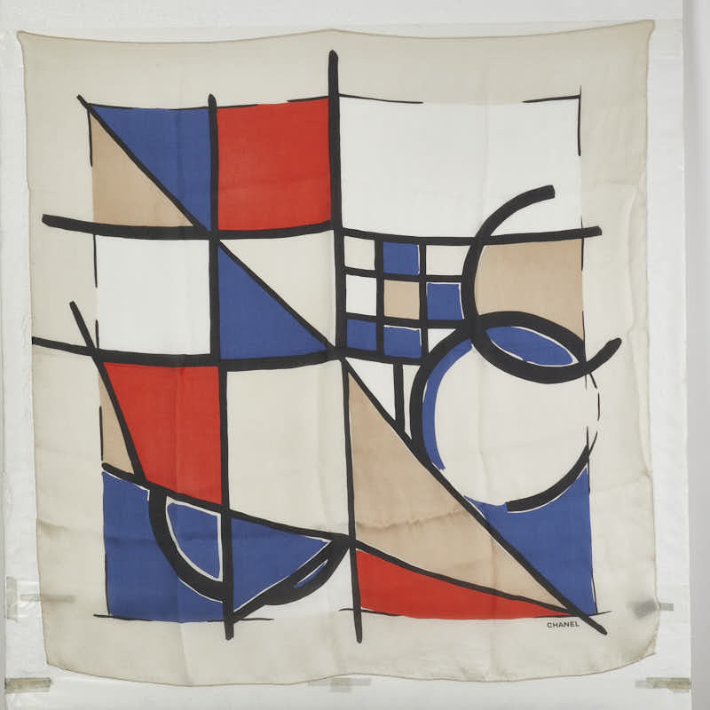 Chanel Coco Mark Silk Scarf Handbag