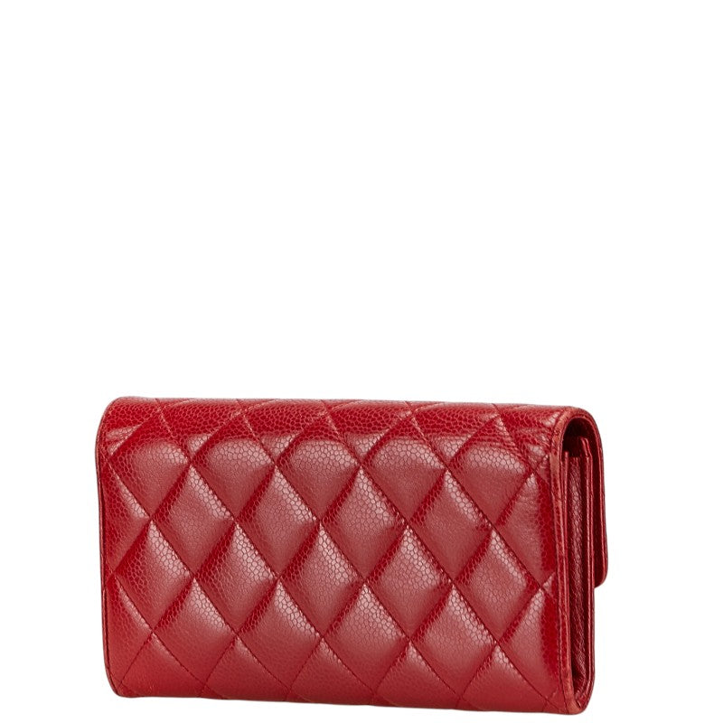 Chanel Matelasse Caviar Skin Long Wallet