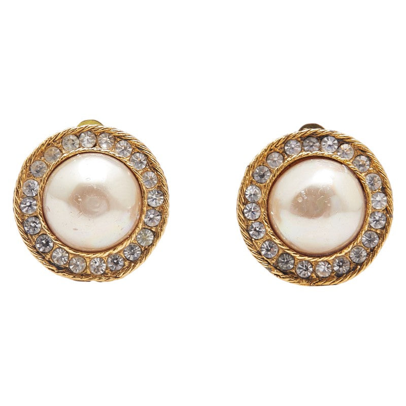 Chanel   Faux Pearl Earrings