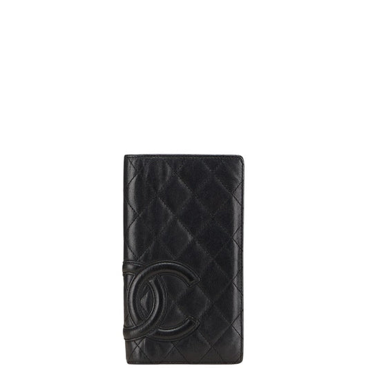 Chanel Cambon Line Lambskin Long Wallet