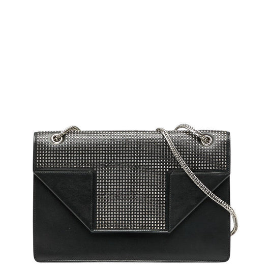 YSL Saint Laurent Betty Studs Shoulder Bag Leather
