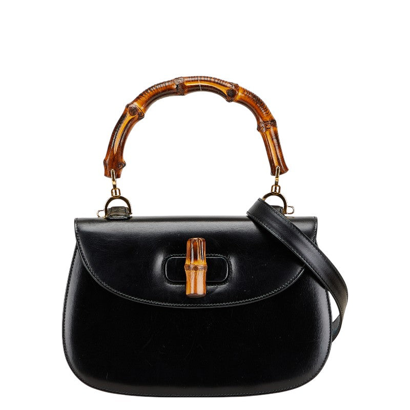 Gucci Bamboo 2Way Bag Leather Travel Bag Bag 32