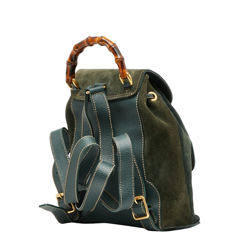 Gucci Bamboo Backpack Leather Backpack 17