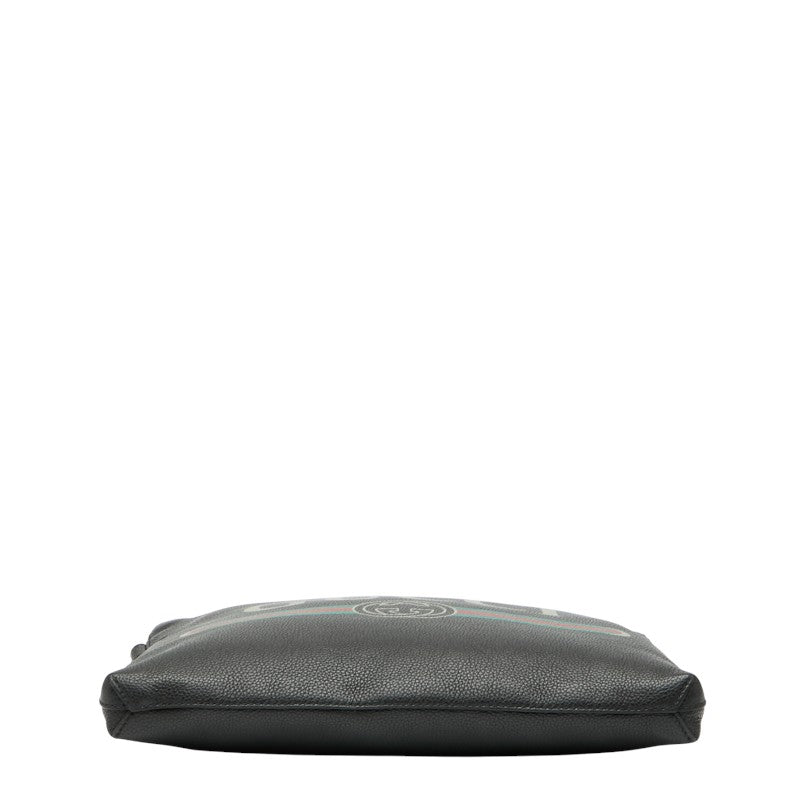 Gucci Print Clutch Bag Leather Logo