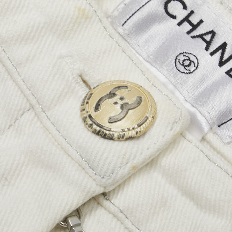 Chanel 5 Pocket Cotton Jeans