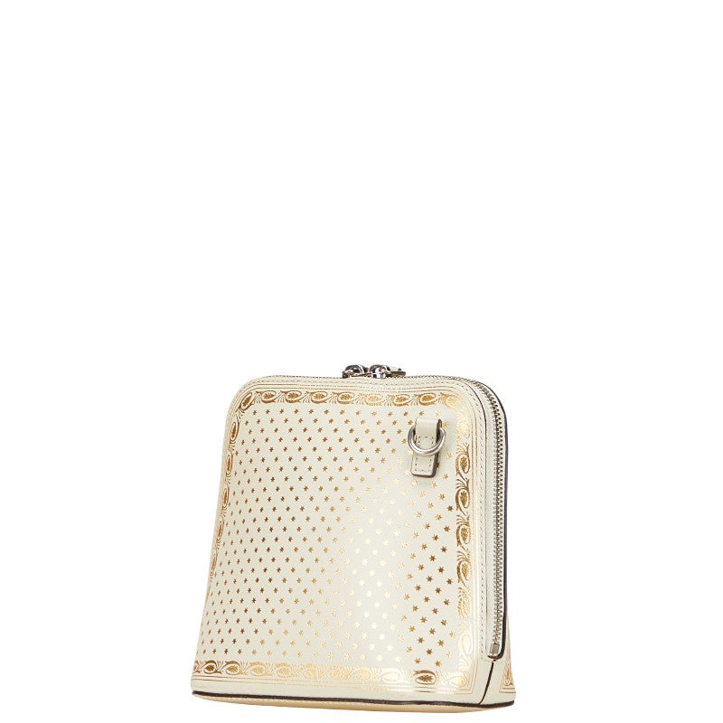 Gucci Guccy Print Shoulder Bag Leather