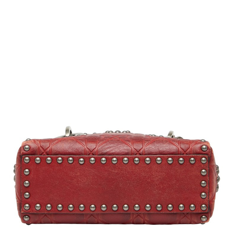 Dior Lady Studs 2Way Bag Leather Mini Travel Bag