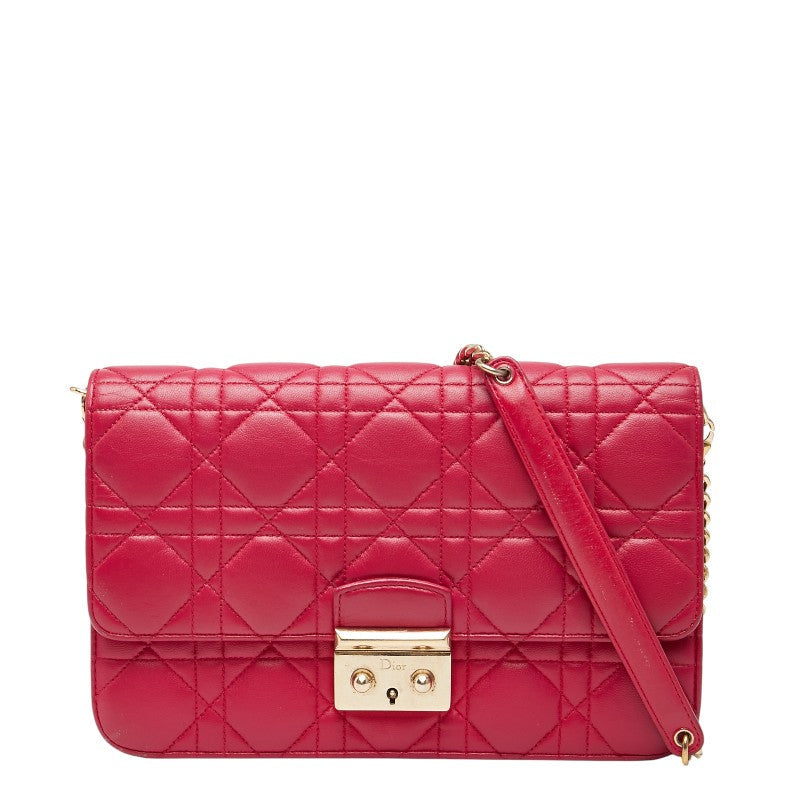 Dior Cannage Shoulder Bag Leather