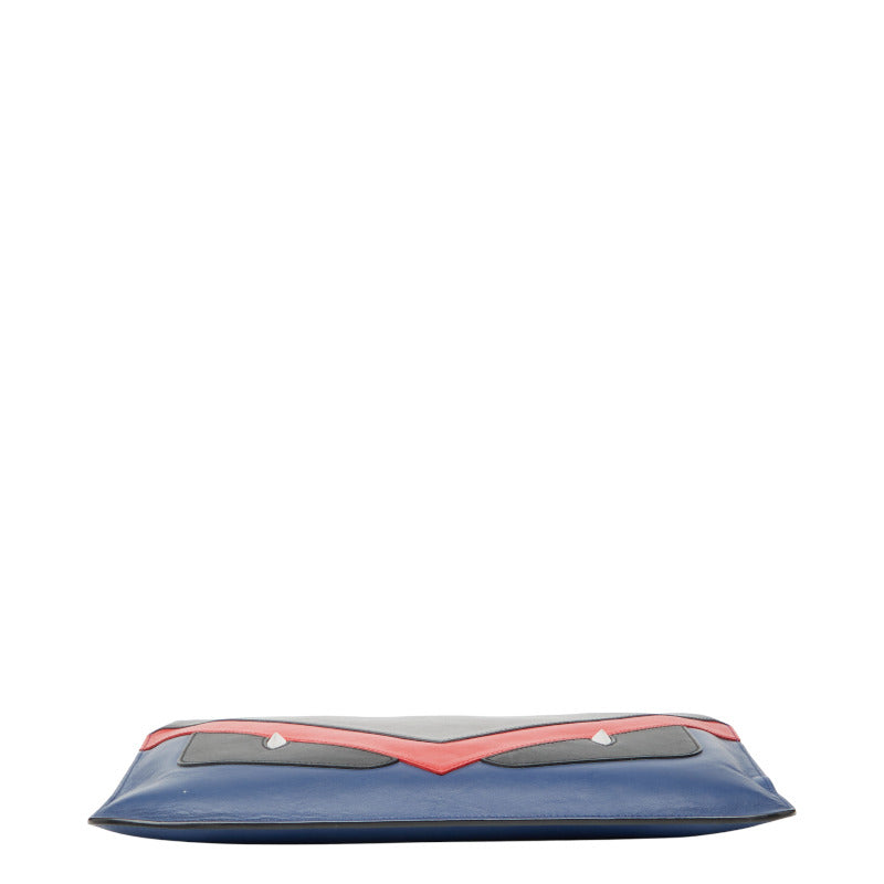 Fendi Bag Bugs Monster Clutch Bag Leather