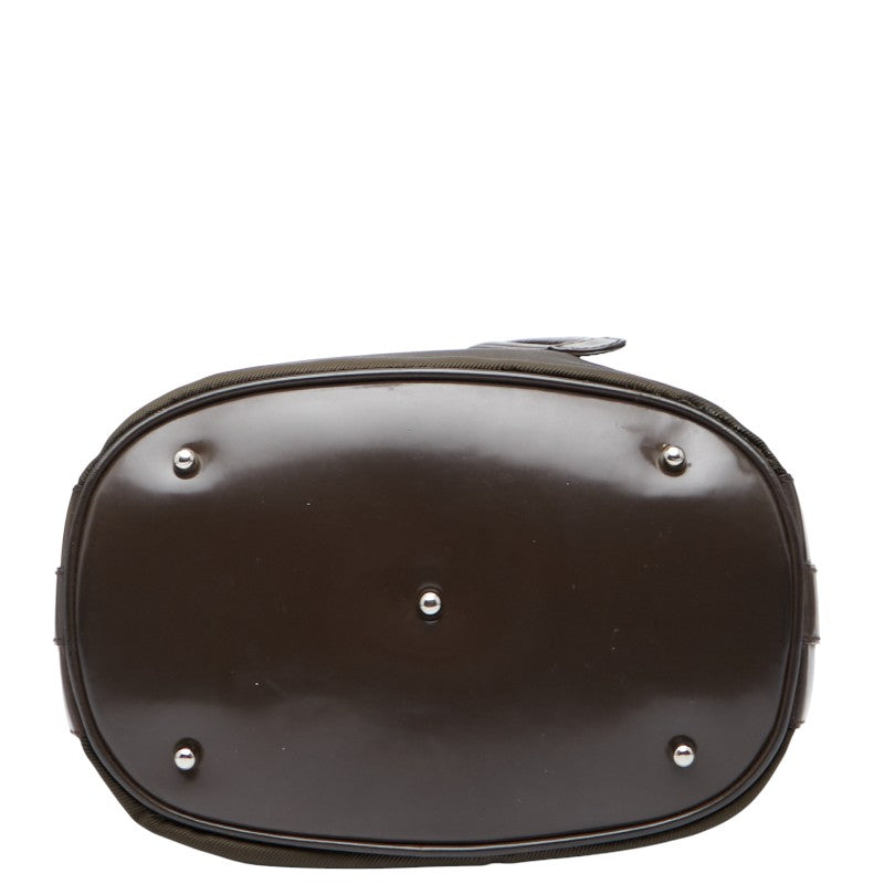 Gucci Bamboo Patent 2Way Bag Leather Nylon Travel Bag