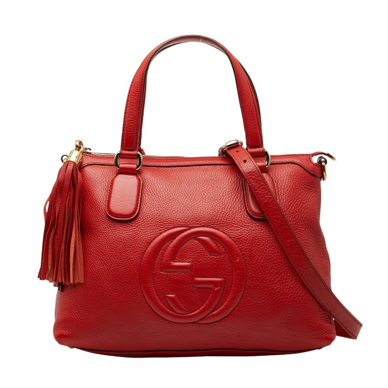 Gucci Soho 2Way Bag Leather Travel Bag Bag 5