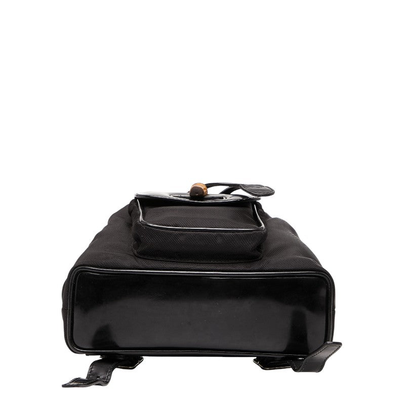 Gucci Bamboo Backpack Leather Nylon