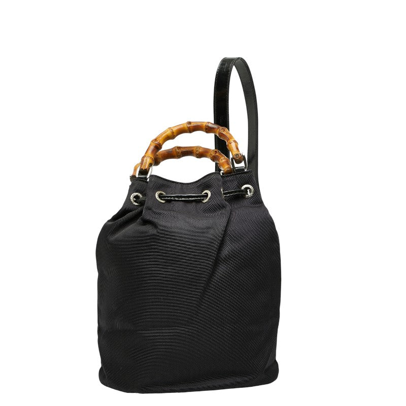 Gucci Bamboo 2Way Bag Leather Nylon Travel Bag Bag 2