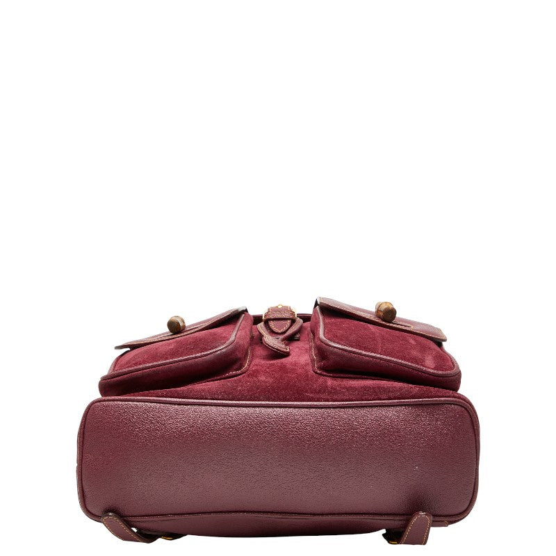 Gucci Bamboo Backpack Suede Backpack 1