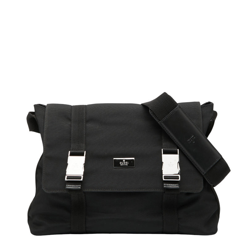Gucci Messenger Bag Leather Nylon Travel Bag
