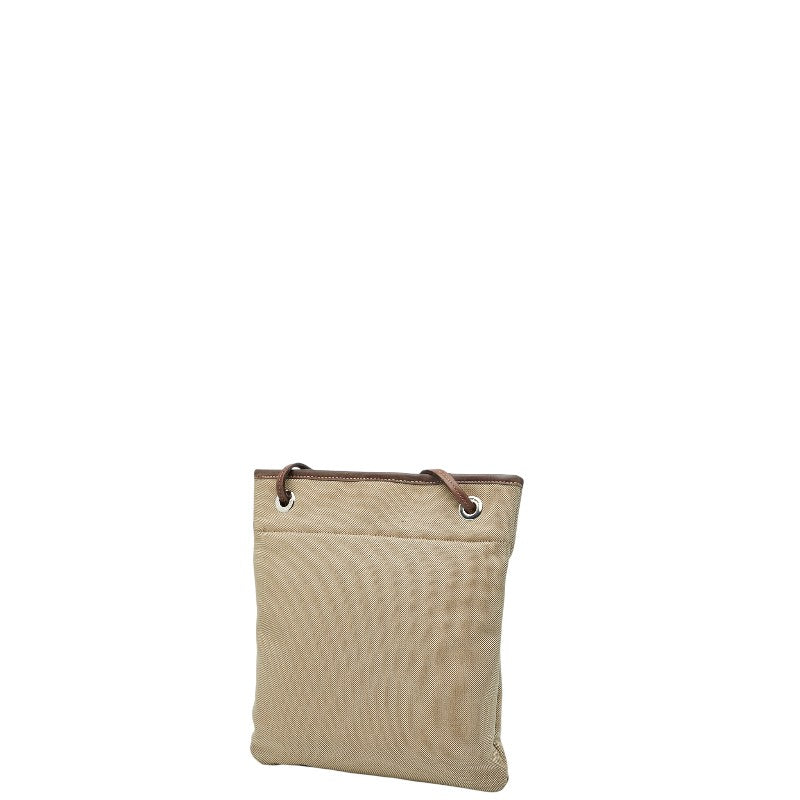 Prada Jacquard Shoulder Bag Leather Canvas Logo Shoulder Bag 6