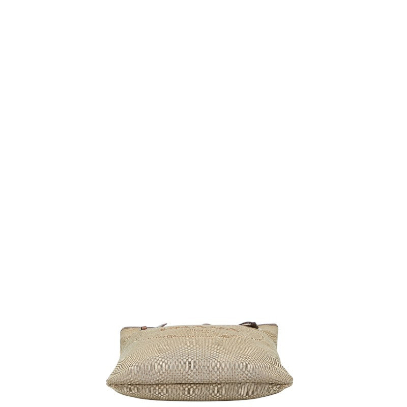 Prada Jacquard Shoulder Bag Leather Canvas Logo Shoulder Bag 6