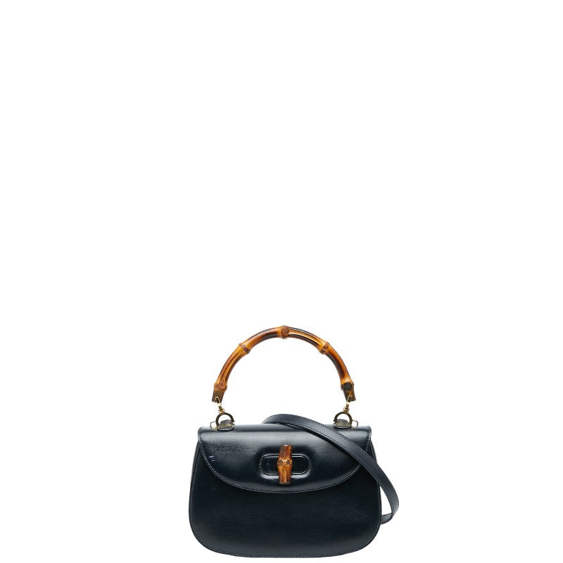 Gucci Bamboo 2Way Bag Leather Travel Bag Bag 22