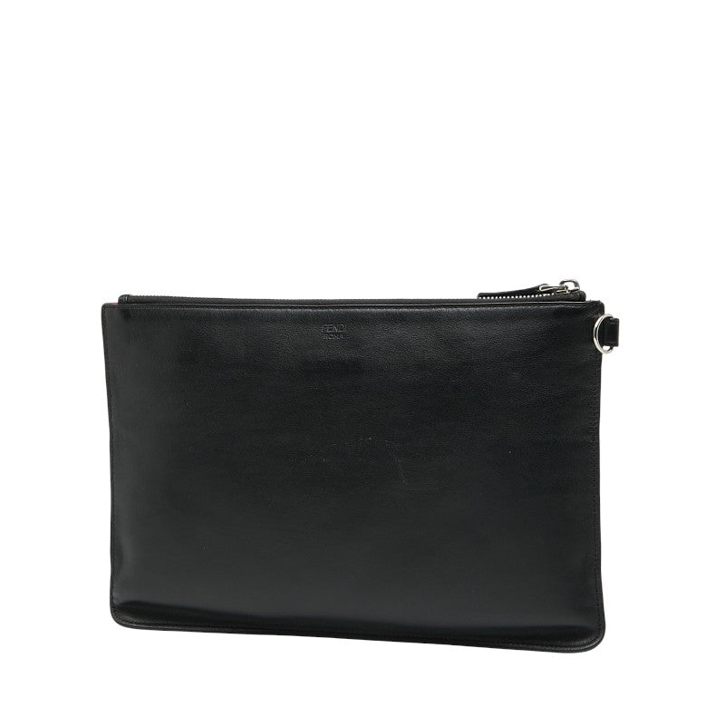 Fendi Monster Bugs Eye Clutch Bag Leather