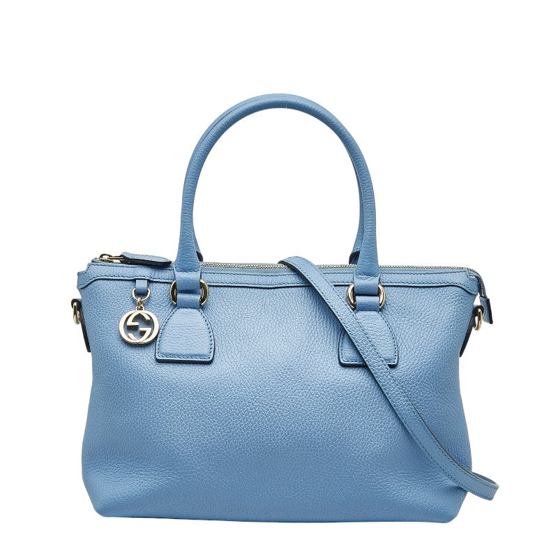 Gucci Interlocking 2Way Bag Leather Travel Bag Bag 3