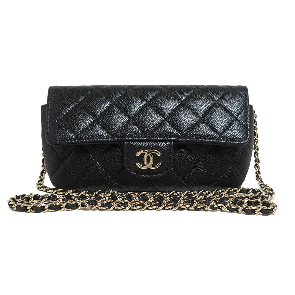 Chanel Line Shoulder Bag Diagonal Hanging Matelasse Chain