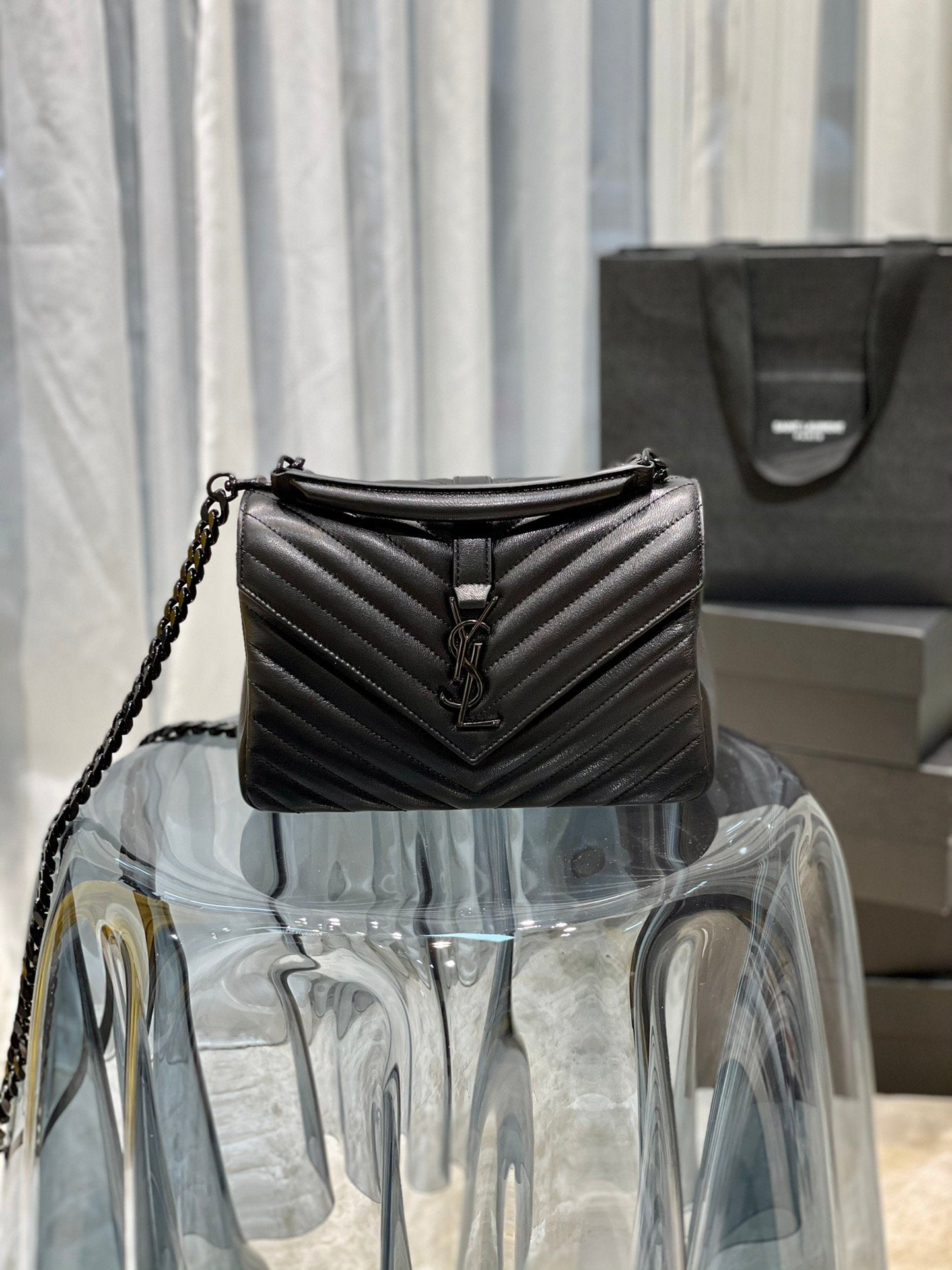 YSL Saint Laurent College Handbag Chain Travel Bag Ysl 600279Brm081000 6714