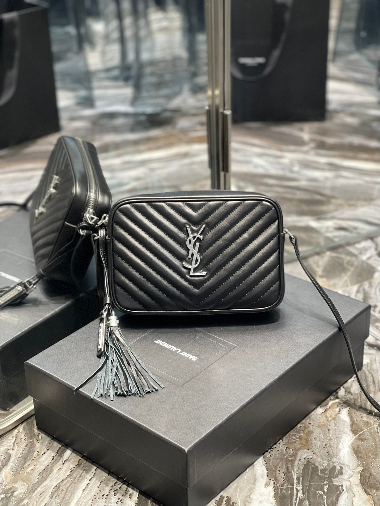 YSL Saint Laurent Lou Crossbody Bag Ysl 612544Dv7041000 7698