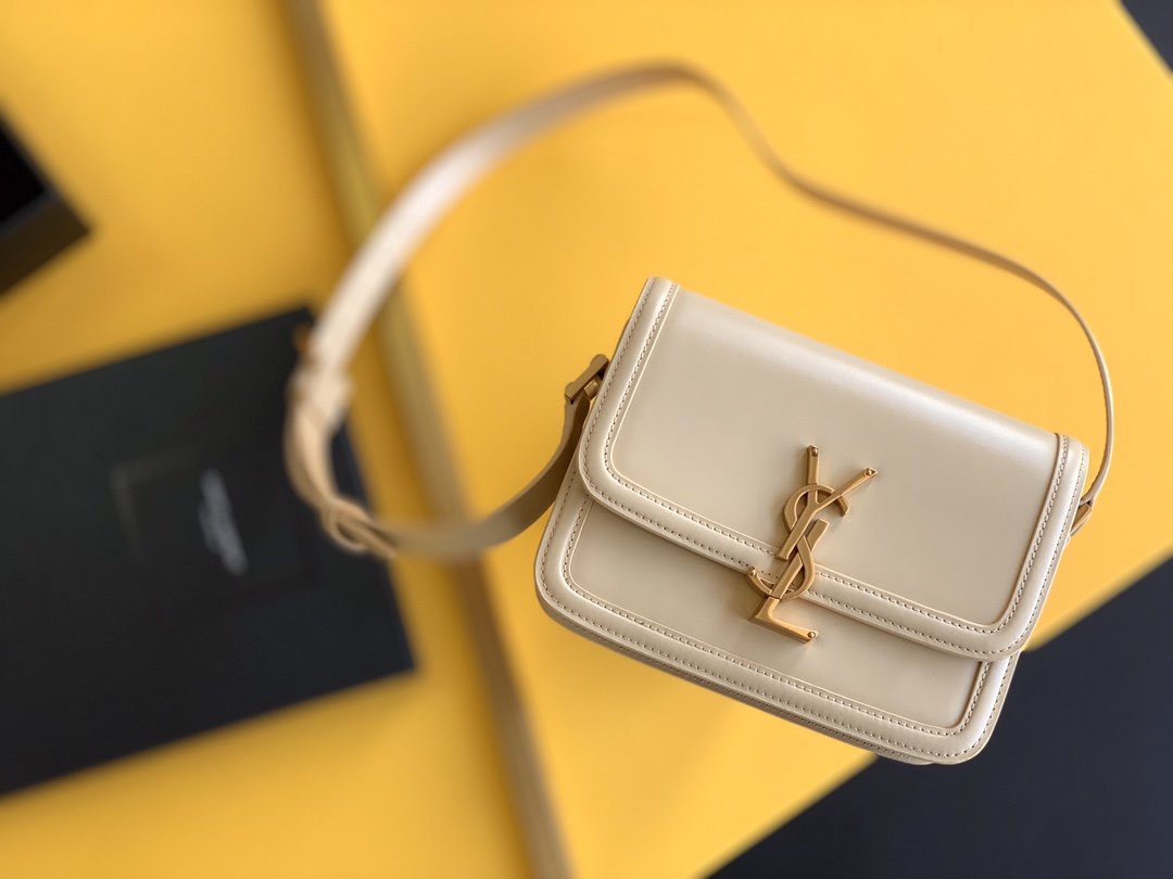 YSL Saint Laurent Solferino Handbag Satchel Bag Gold Hardware 74In19Cm