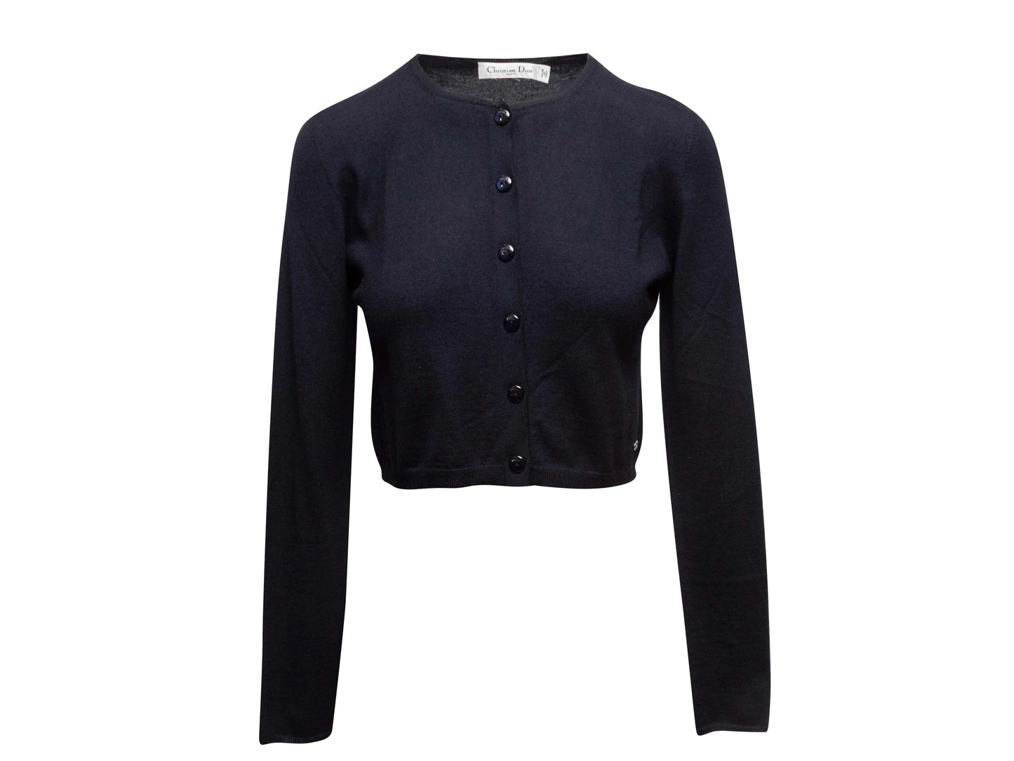 Dior Handbag Christian Cashmere Cardigan Navy