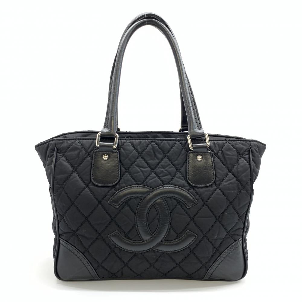 Chanel Tote Bag Cocomark Quilting Leather Nylon