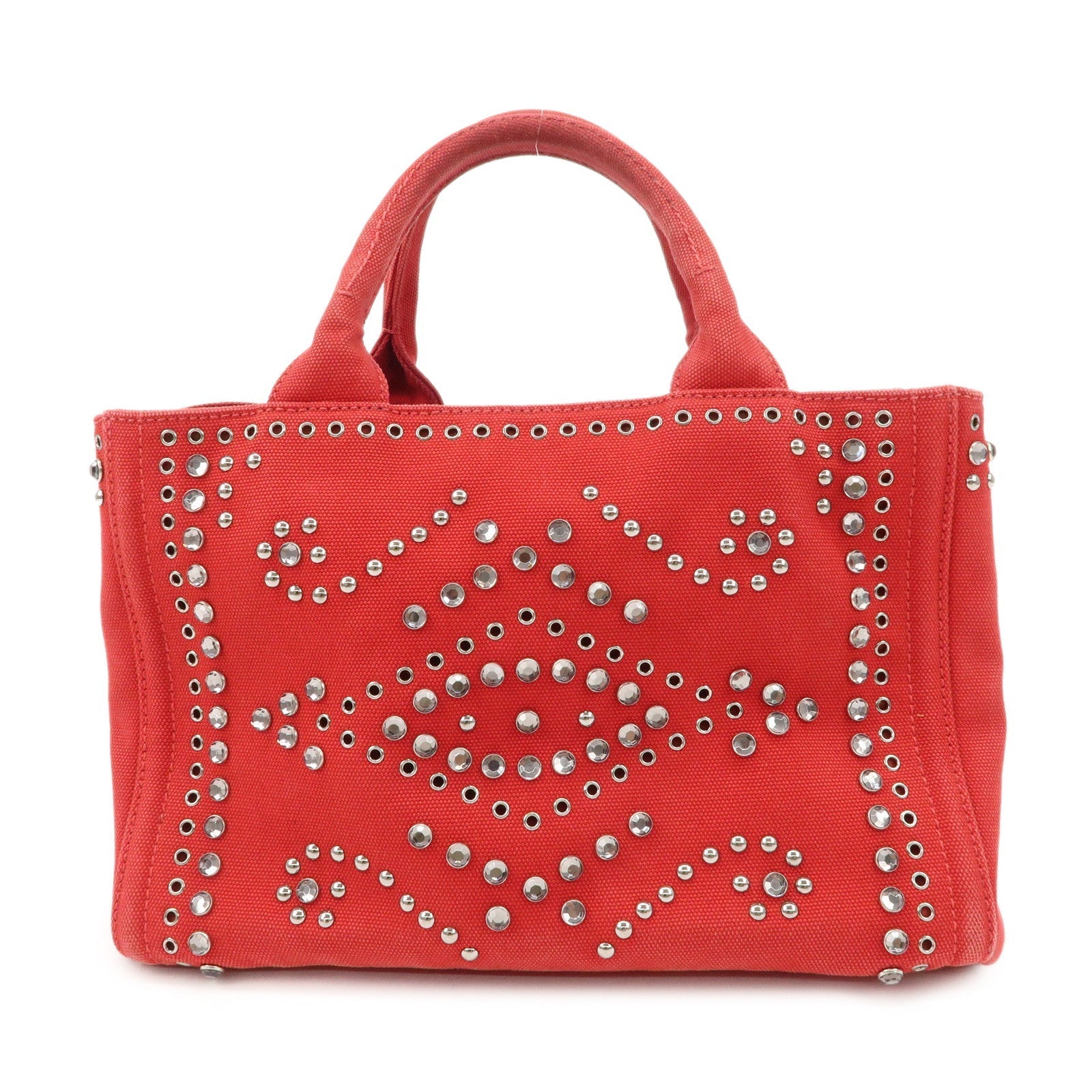 Bag Canapa Hand Bag Castilian Canvas Red Mini Mini Bag
